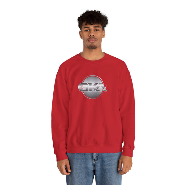 Red Unisex Heavy Blend™ Crewneck Sweatshirt with GKA Logo - Comfortable & Stylish for Every Occasion