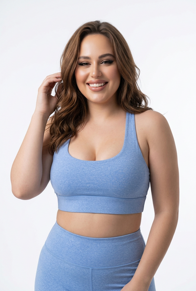 Strappy Sports Bra (sky blue)