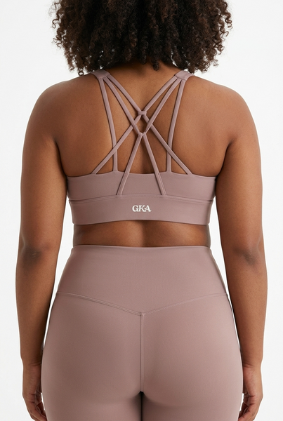Strappy Sports Bra (mauve)