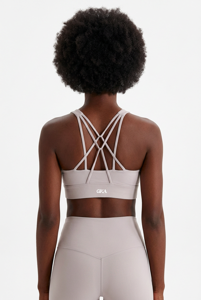 Strappy Sports Bra (light gray)