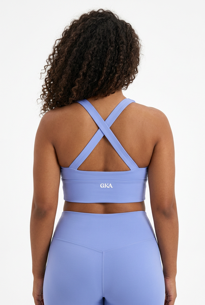 Criss-Cross Sports Bra (sky blue)