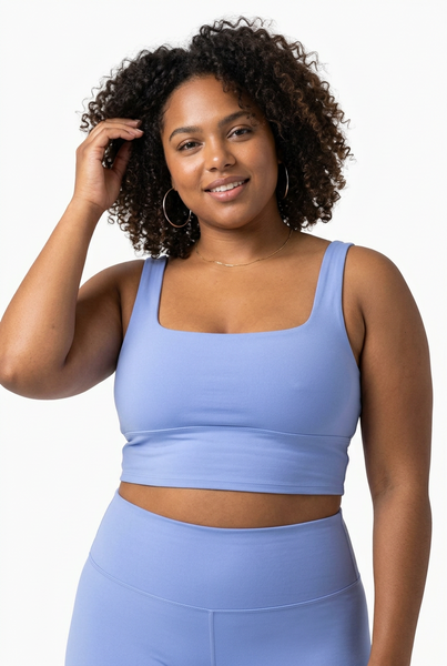 Criss-Cross Sports Bra (sky blue)