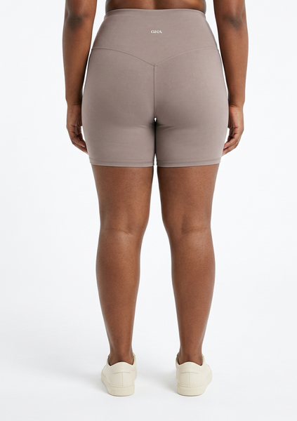 High Waist Shorts (mauve)