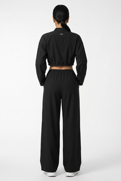 Cropped Jacket and Pant Set